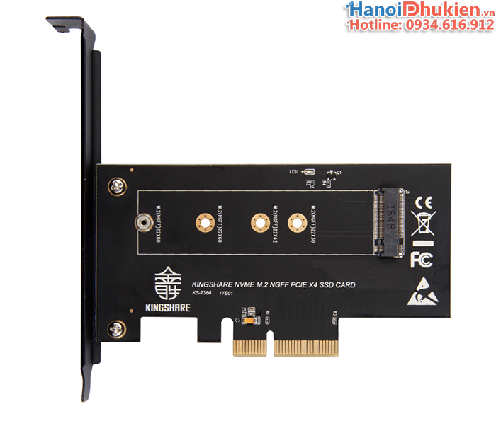Card chuyển đổi M2 NVMe sang PCI-E 4X Kingshare KS-NVX401
