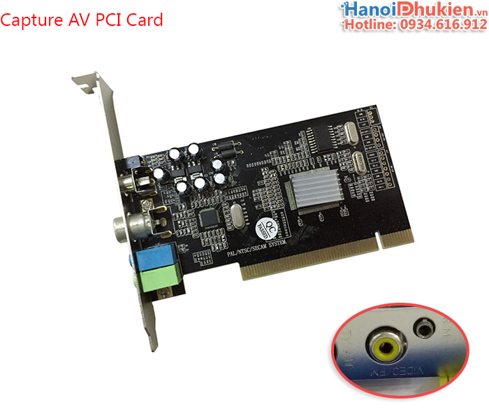 Card PCI to AV (RCA) ghi hình máy siêu âm, nội soi