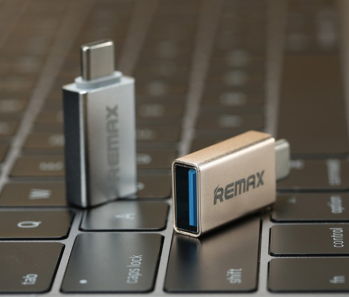 Đầu chuyển đổi USB Type C sang USB 3.0 OTG Remax vỏ nhôm cao cấp